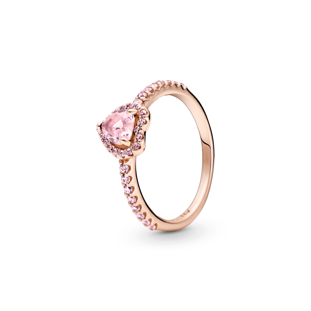Anillo Rosado Corazón Rosa