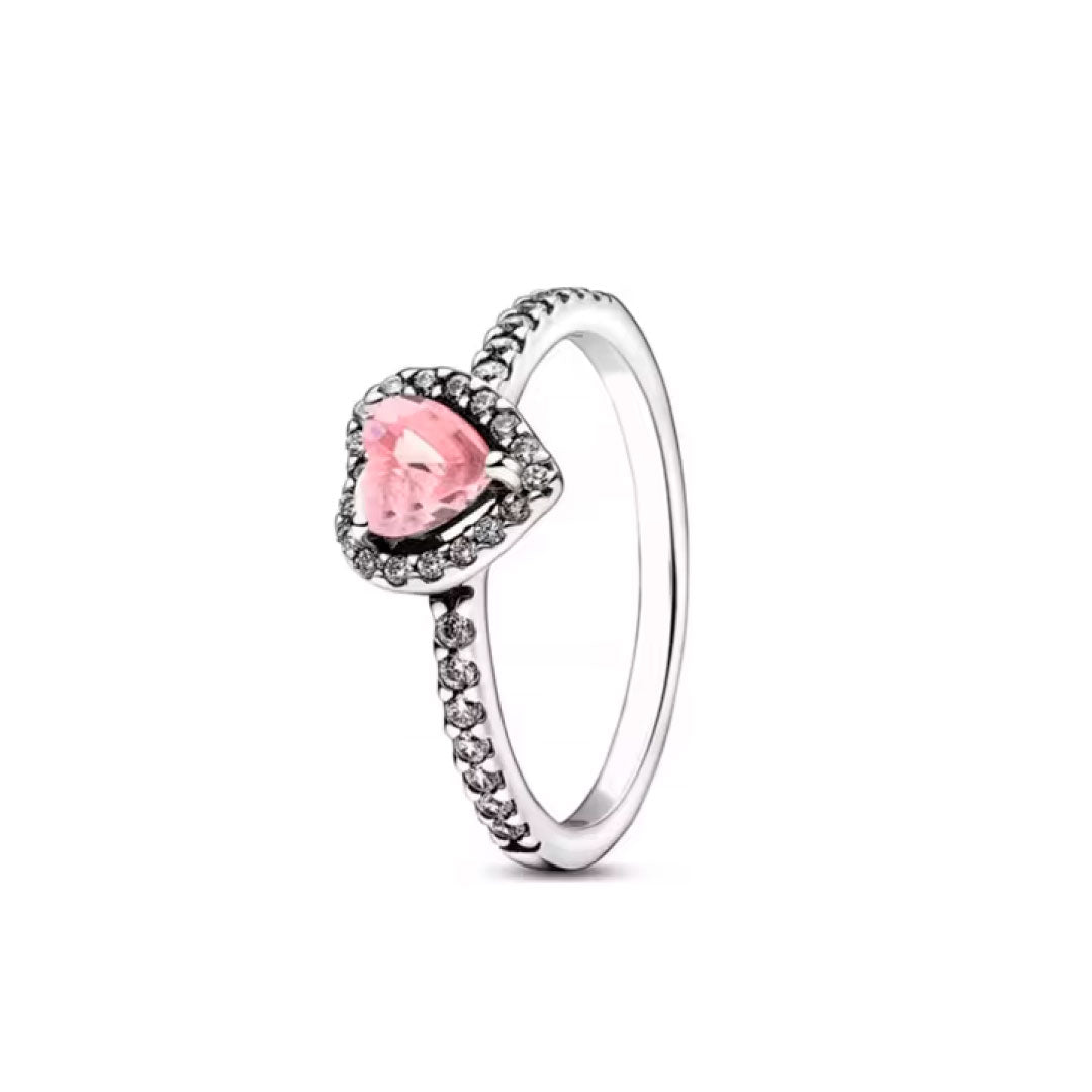 Anillo Corazón Rosa