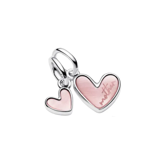 Charm Coraz贸n Doble Madre Hija