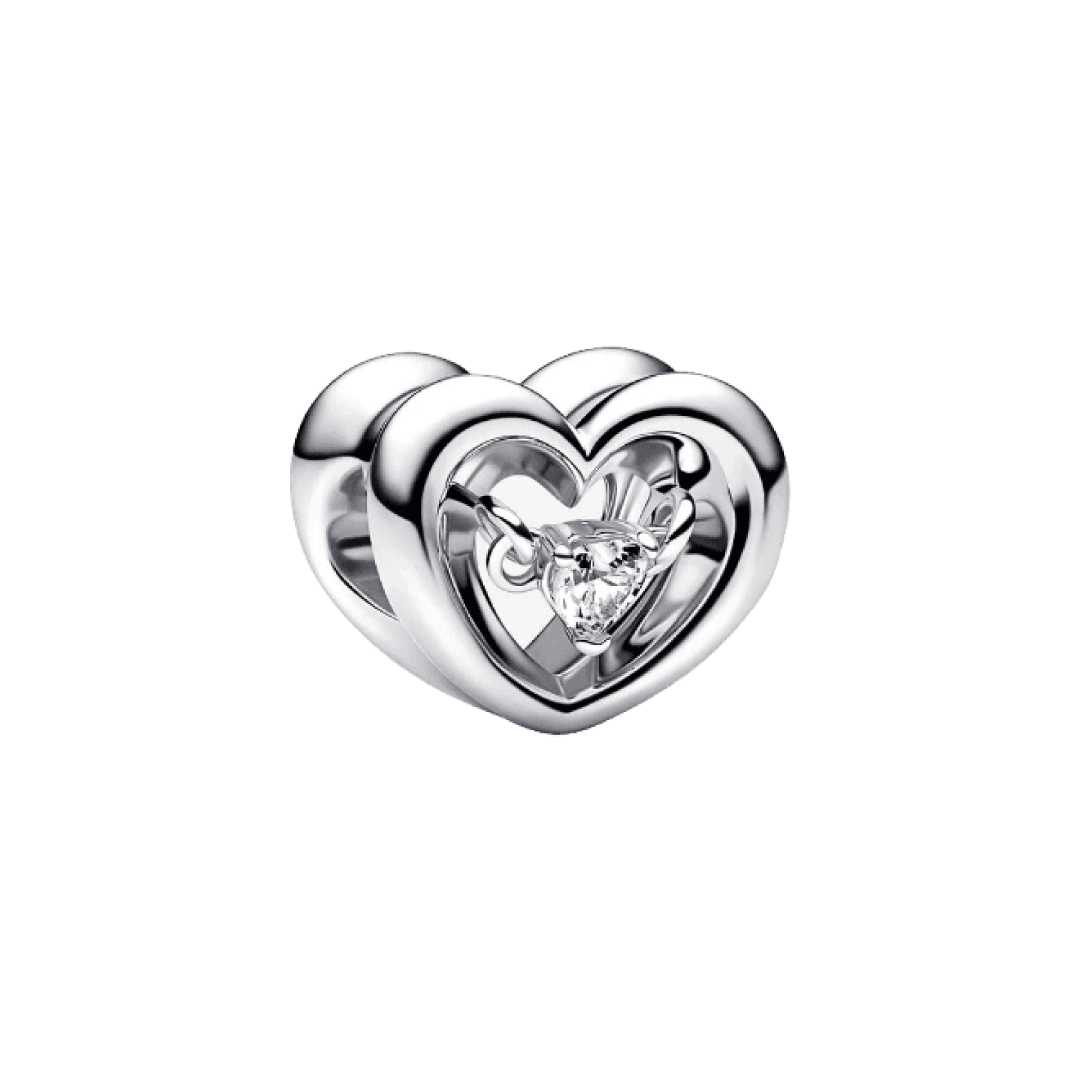 Charm Corazón Zirconia