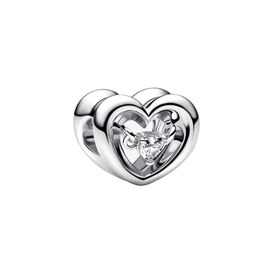 Charm Corazón Zirconia