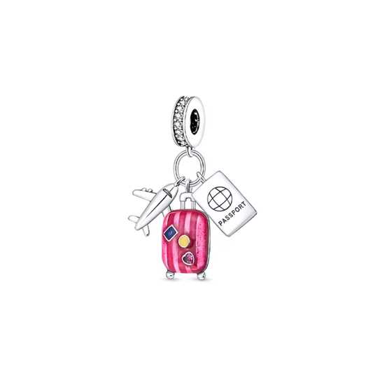 Charm Viaje Maleta Rosa