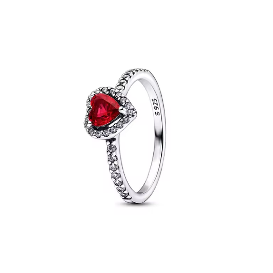 Anillo Corazón Rojo
